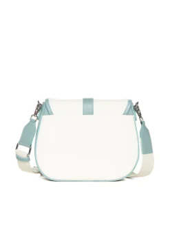 Borsa in pelle AMBRA canvas verde acqua – LOVINGBAGS