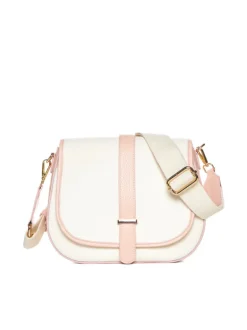 Borsa in pelle AMBRA canvas rosa – LOVINGBAGS
