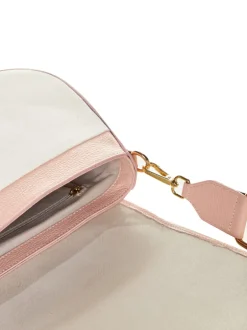 Borsa in pelle AMBRA canvas rosa – LOVINGBAGS