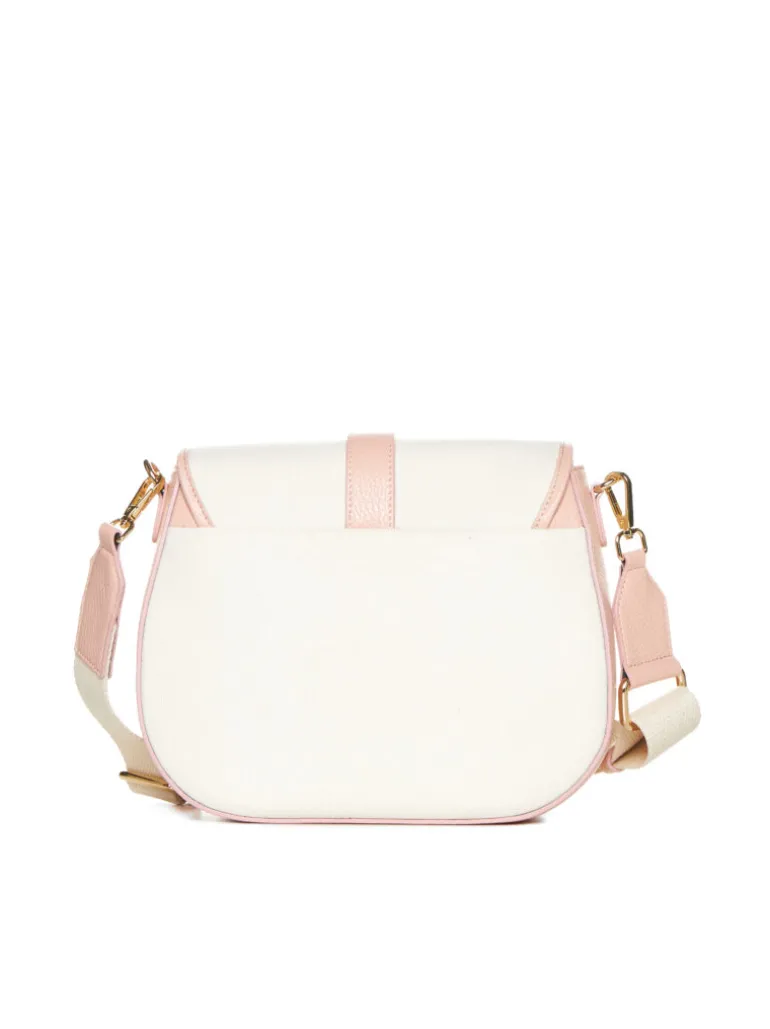 Borsa in pelle AMBRA canvas rosa – LOVINGBAGS