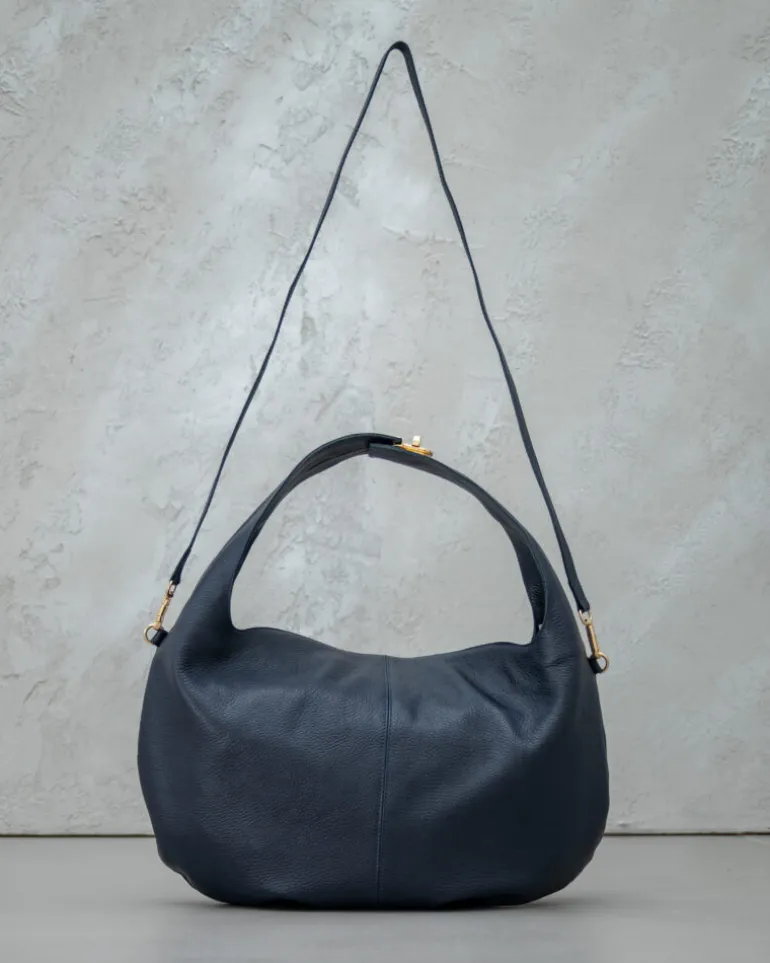 Borsa in pelle AMINA blu – LOVING BAGS