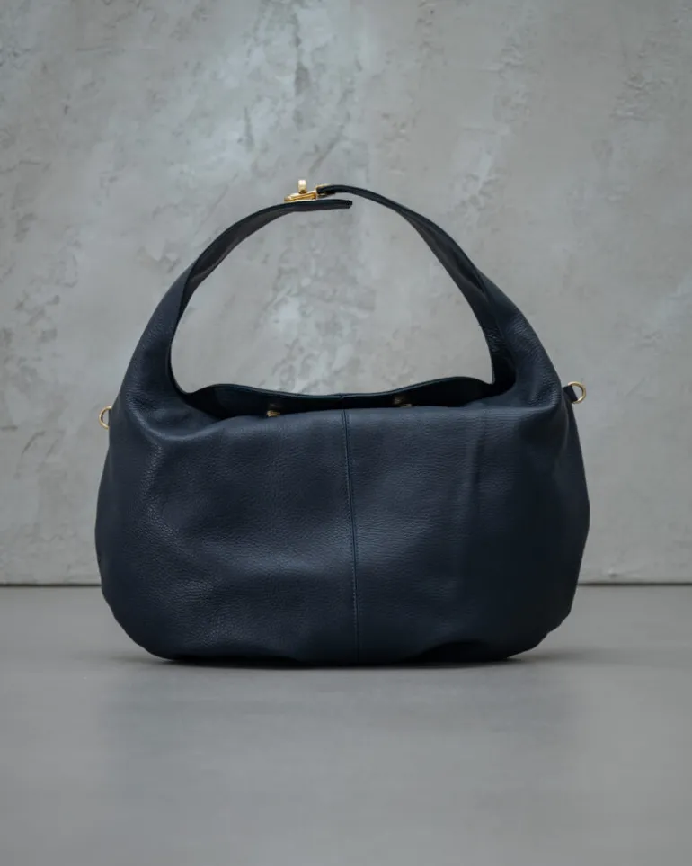 Borsa in pelle AMINA blu – LOVING BAGS