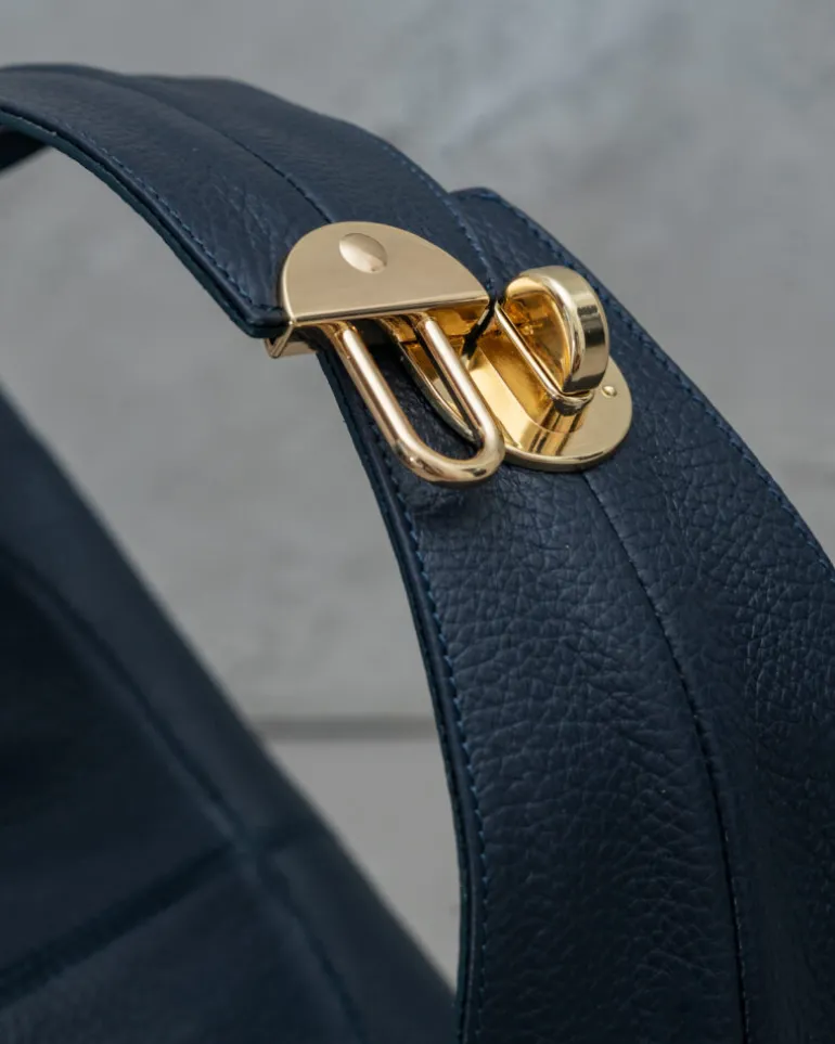 Borsa in pelle AMINA blu – LOVING BAGS