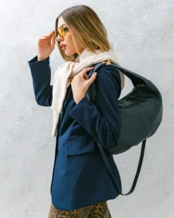 Borsa in pelle AMINA blu – LOVING BAGS