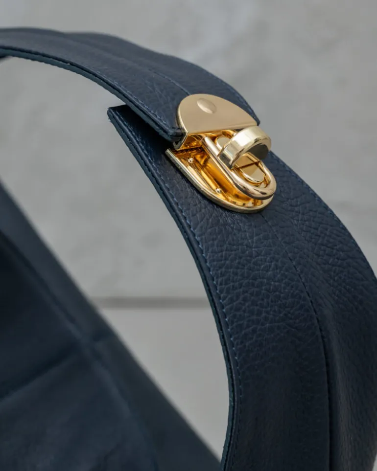 Borsa in pelle AMINA blu – LOVING BAGS