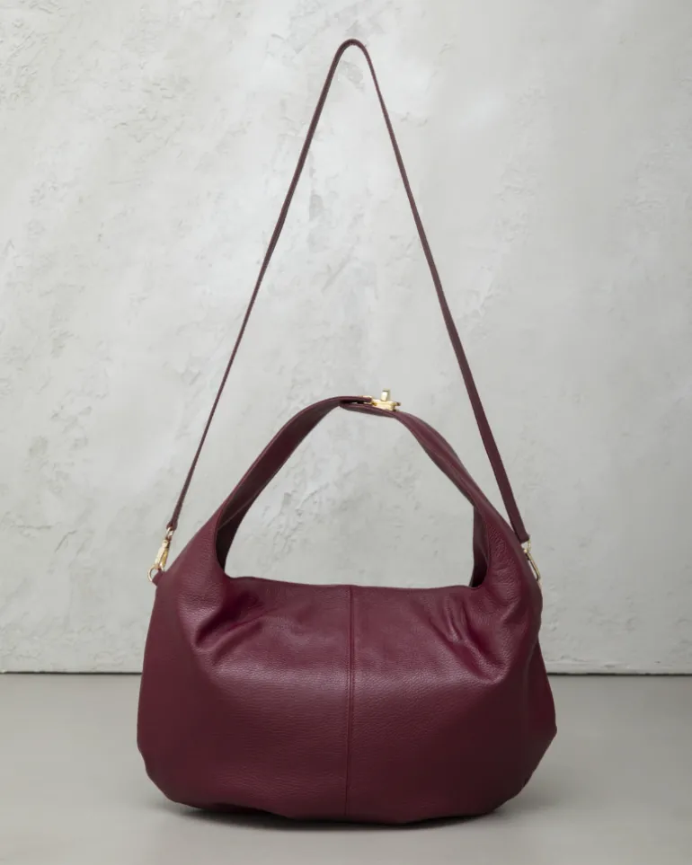 Borsa in pelle AMINA Bordeaux – LOVING BAGS