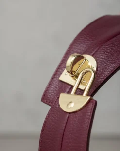 Borsa in pelle AMINA Bordeaux – LOVING BAGS