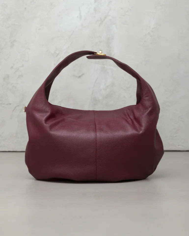 Borsa in pelle AMINA Bordeaux – LOVING BAGS