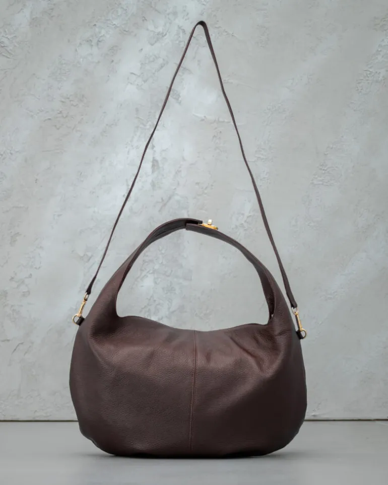 Borsa in pelle AMINA Marrone – LOVING BAGS