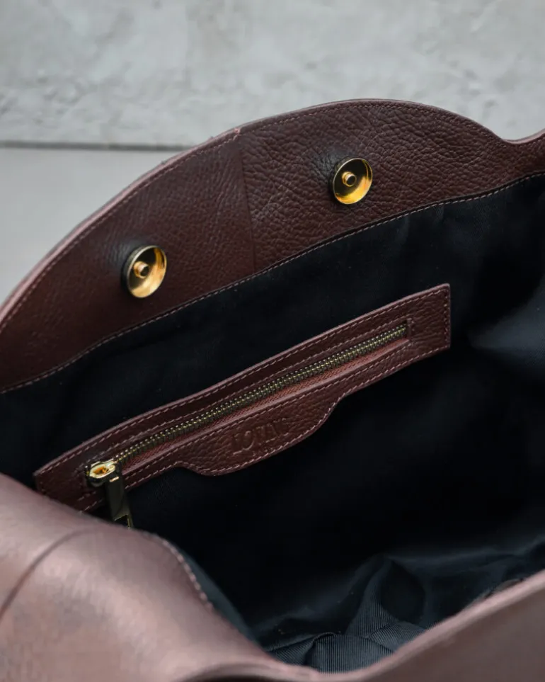 Borsa in pelle AMINA Marrone – LOVING BAGS