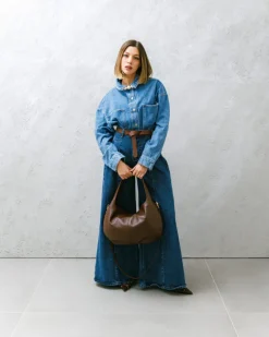 Borsa in pelle AMINA Marrone – LOVING BAGS