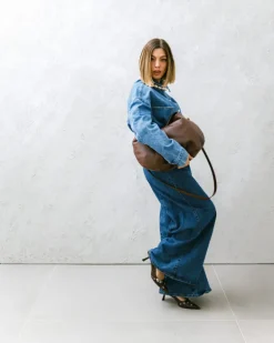 Borsa in pelle AMINA Marrone – LOVING BAGS