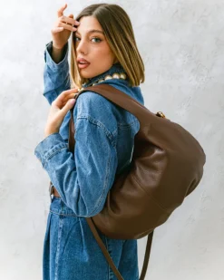 Borsa in pelle AMINA Marrone – LOVING BAGS