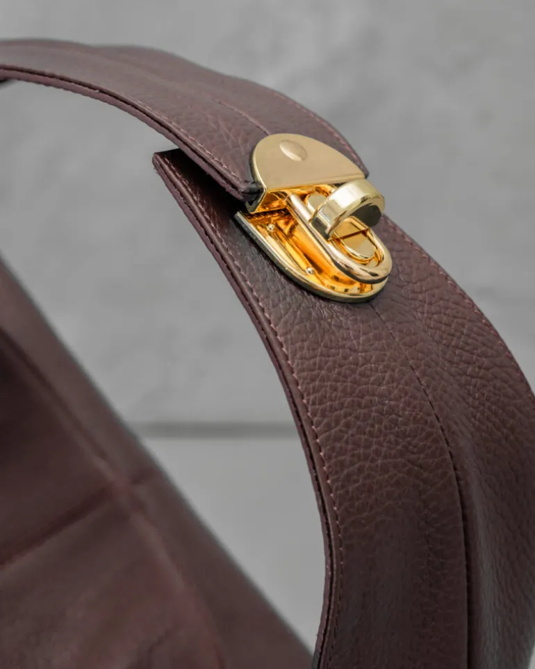 Borsa in pelle AMINA Marrone – LOVING BAGS