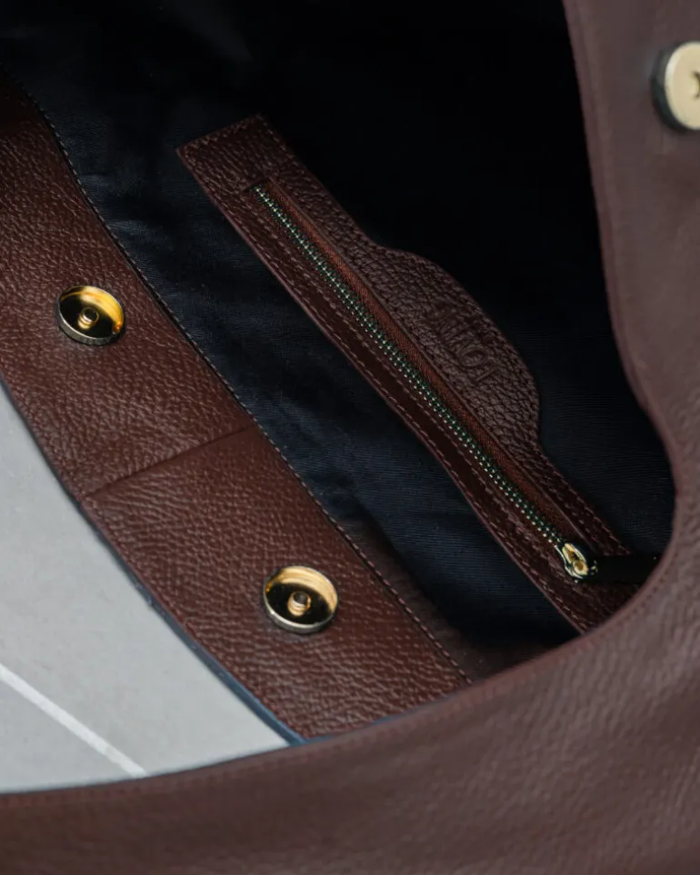 Borsa in pelle AMINA Marrone – LOVING BAGS