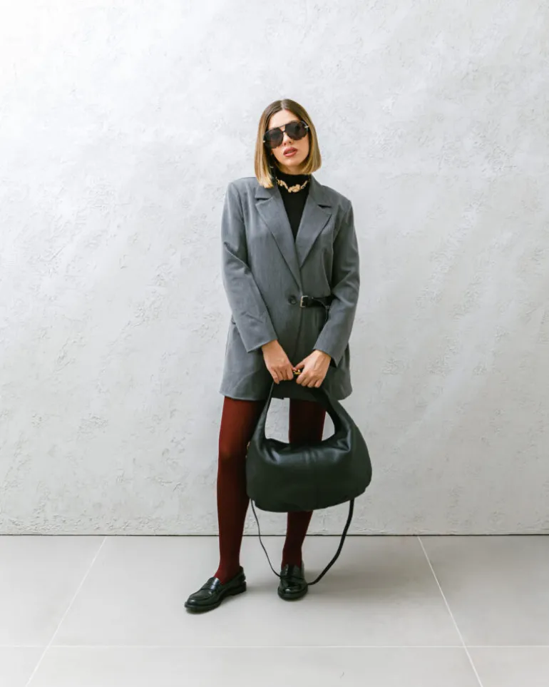 Borsa in pelle AMINA nera – LOVING BAGS