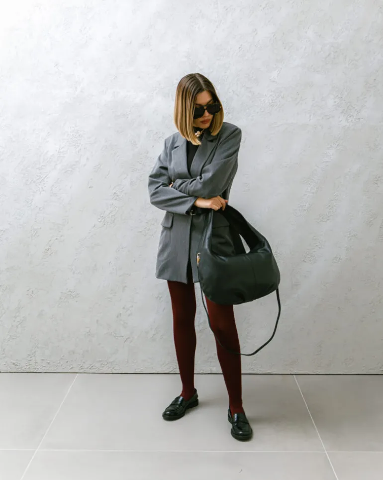 Borsa in pelle AMINA nera – LOVING BAGS