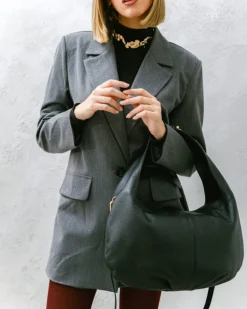 Borsa in pelle AMINA nera – LOVING BAGS