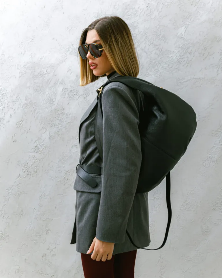 Borsa in pelle AMINA nera – LOVING BAGS