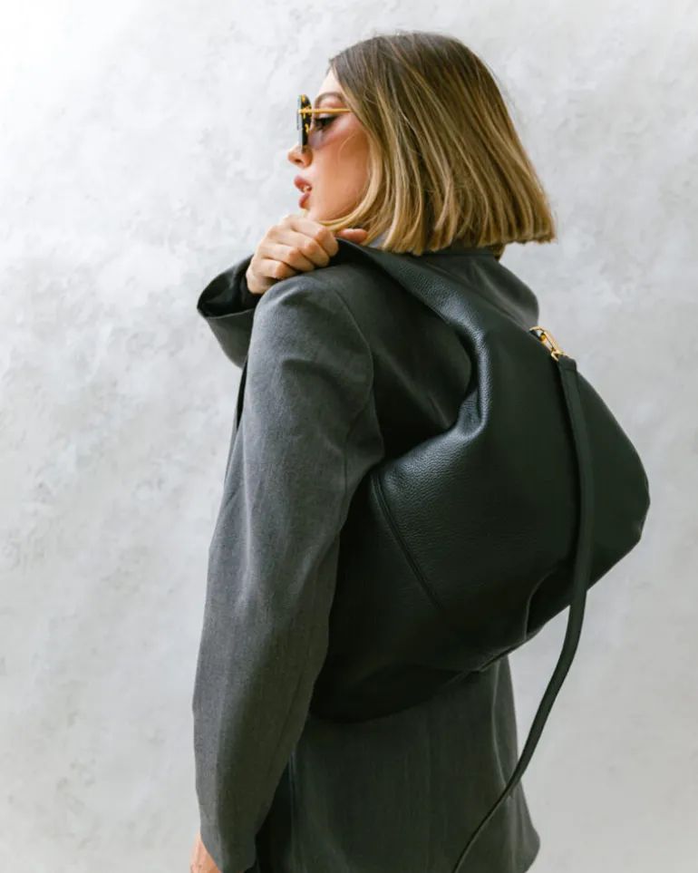 Borsa in pelle AMINA nera – LOVING BAGS