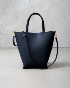 Borsa in pelle ATENA blu – LOVING BAGS