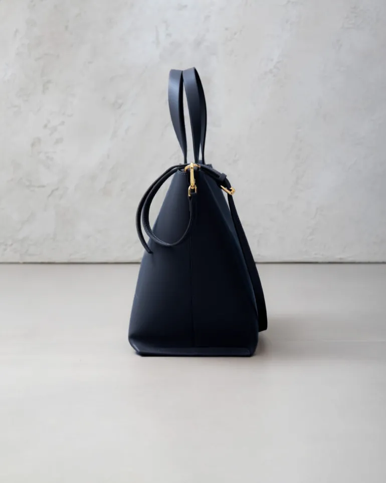 Borsa in pelle ATENA blu – LOVING BAGS