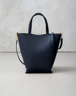 Borsa in pelle ATENA blu – LOVING BAGS