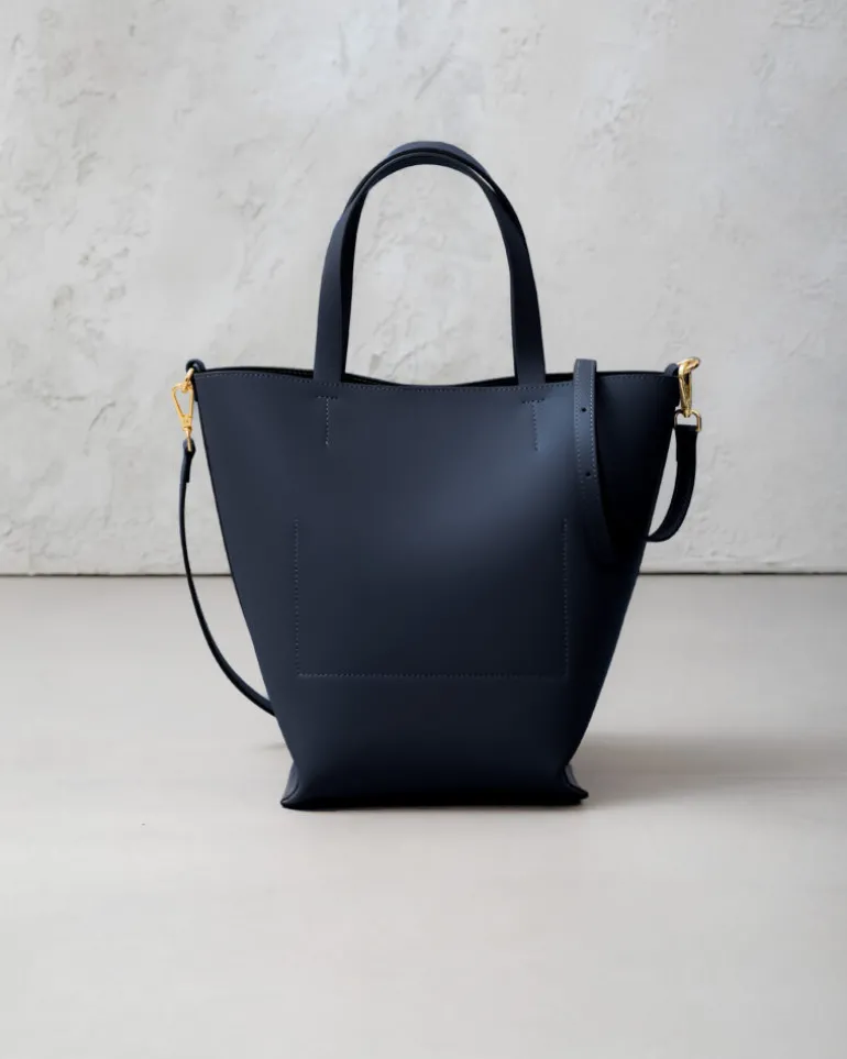 Borsa in pelle ATENA blu – LOVING BAGS