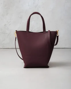 Borsa in pelle ATENA Borgogna – LOVING BAGS