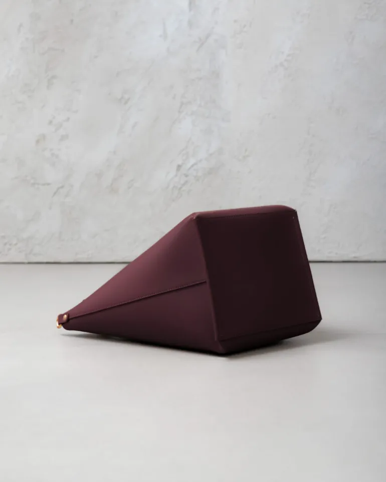 Borsa in pelle ATENA Borgogna – LOVING BAGS