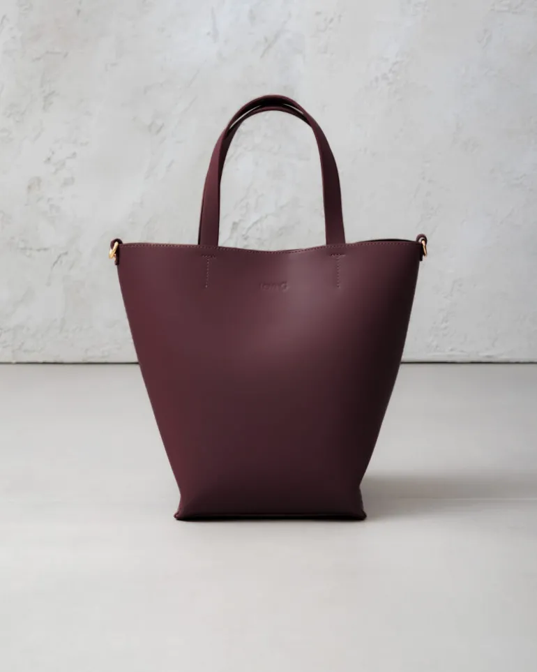 Borsa in pelle ATENA Borgogna – LOVING BAGS
