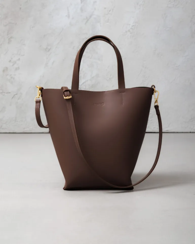 Borsa in pelle ATENA Marrone – LOVING BAGS
