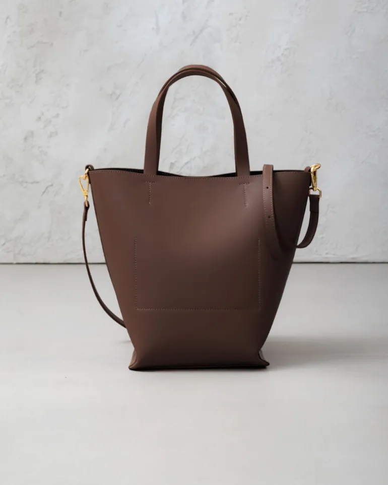 Borsa in pelle ATENA Marrone – LOVING BAGS