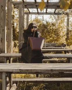 Borsa in pelle ATENA Marrone – LOVING BAGS