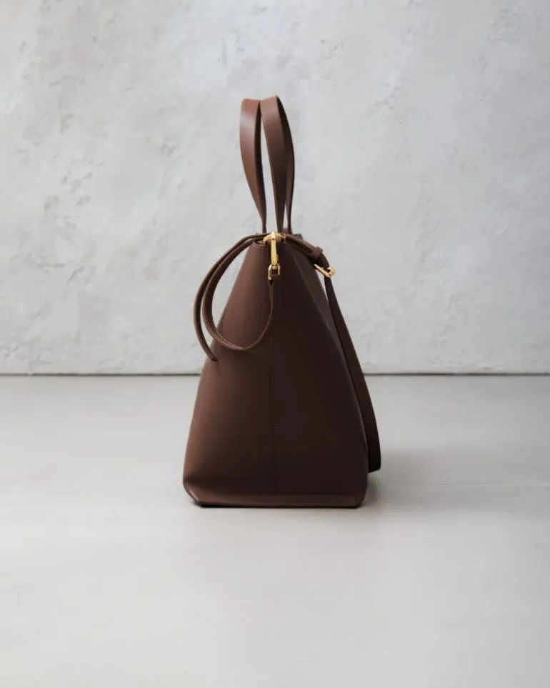 Borsa in pelle ATENA Marrone – LOVING BAGS