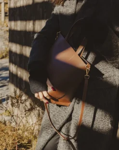 Borsa in pelle ATENA Marrone – LOVING BAGS