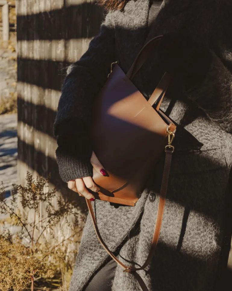 Borsa in pelle ATENA Marrone – LOVING BAGS