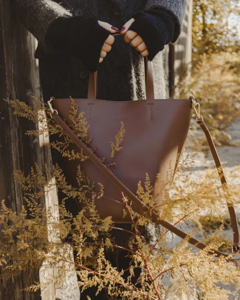 Borsa in pelle ATENA Marrone – LOVING BAGS