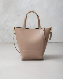 Borsa in pelle ATENA Taupe – LOVING BAGS