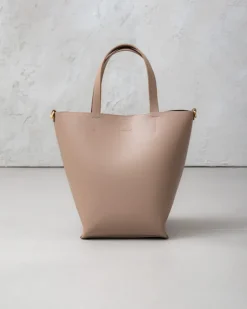 Borsa in pelle ATENA Taupe – LOVING BAGS