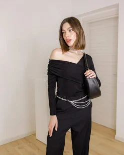 Borsa in pelle BRENDA nera – LOVING BAGS