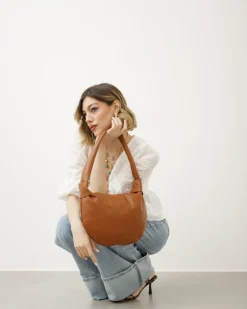 Borsa in pelle Cloe CUOIO – LOVING BAGS