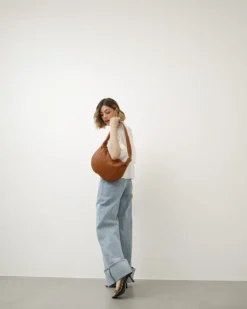 Borsa in pelle Cloe CUOIO – LOVING BAGS