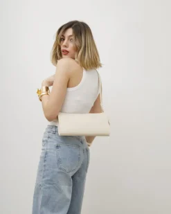 Borsa in pelle DEVA latte – LOVING BAGS