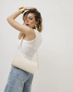 Borsa in pelle DEVA latte – LOVING BAGS