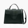 Borsa in pelle DIANA verde bosco argento – LOVING BAGS