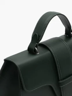 Borsa in pelle DIANA verde bosco argento – LOVING BAGS