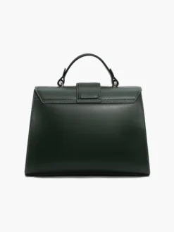 Borsa in pelle DIANA verde bosco argento – LOVING BAGS