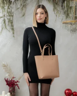 Borsa in pelle Elizabeth NUDE – LOVING BAGS