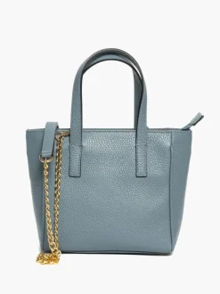 Borsa in pelle EVA azzurra – LOVING BAGS